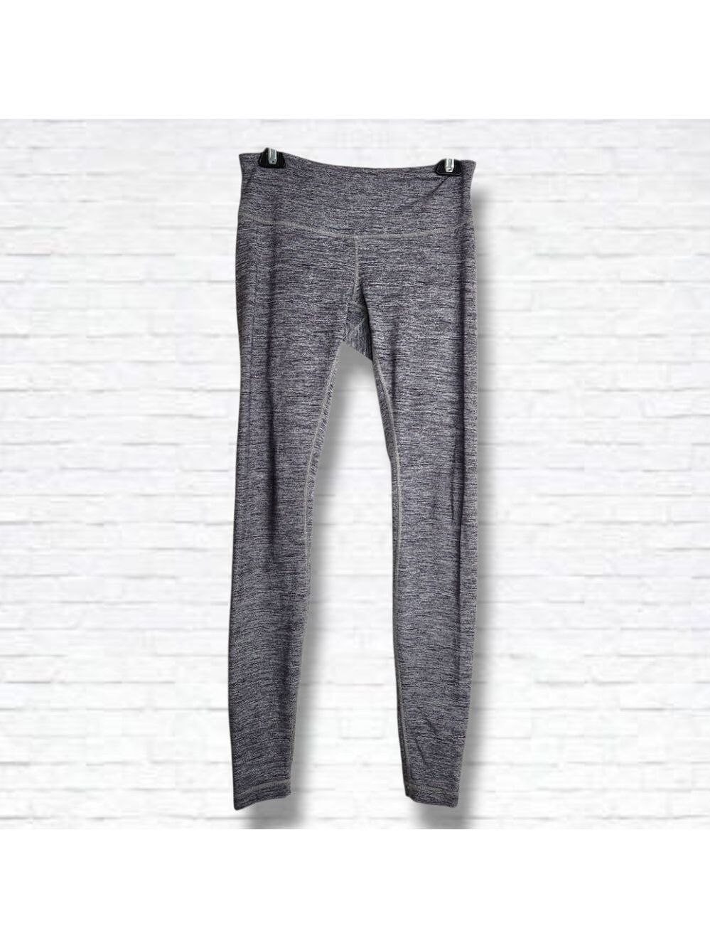 Lululemon Wunder Under Low-Mid Rise Grey Space Dye Leggings Size 6 Full Length